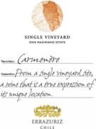 Via Errzuriz - Carmenre Single Vineyard 2009