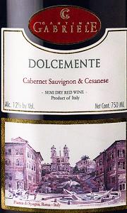 Cantina Gabriele - Dolcemente Red Kosher 2016