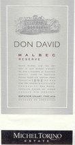 Michel Torino - Don David Reserve Malbec Cafayate Valley NV